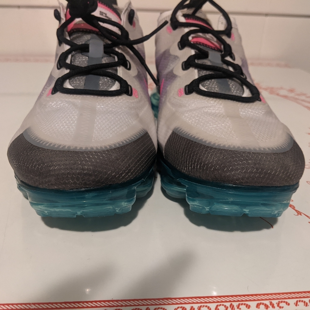 Nike Air Vapormax South Beach Turquoise Pink White Black Sneakers Women's 12 - Picture 10 of 16